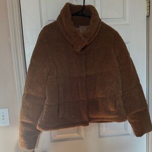 Abercrombie & Fitch Brown Teddy Jacket
